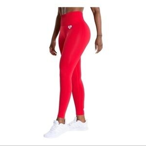 𝅺women's Best Wear POWER SEAMLESS LEGGINGS RED